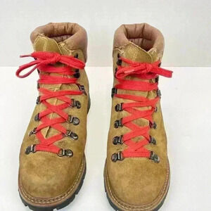 SPLIT LEATHER UPPER BOOTS Vintage Men's Colorado Brown Suede Hiking Boot Sz 6.5M